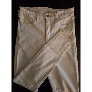 Gap Universal Jegging High Rise White Skinny Jeans Womens Size 31 12T Tall